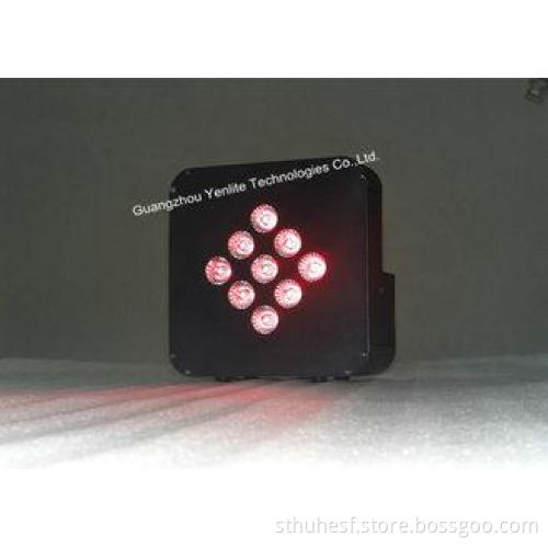 9*10W LED RGBWA Wireless DMX LED Par Light , Outdoor Stage